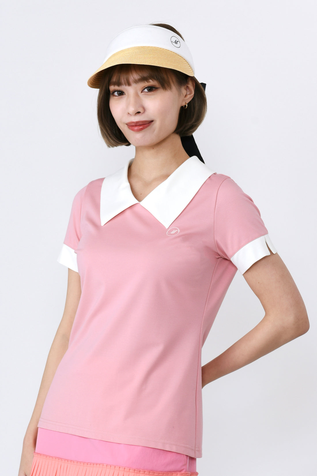 Short sleeve high tension big collar shirt (701J1006)