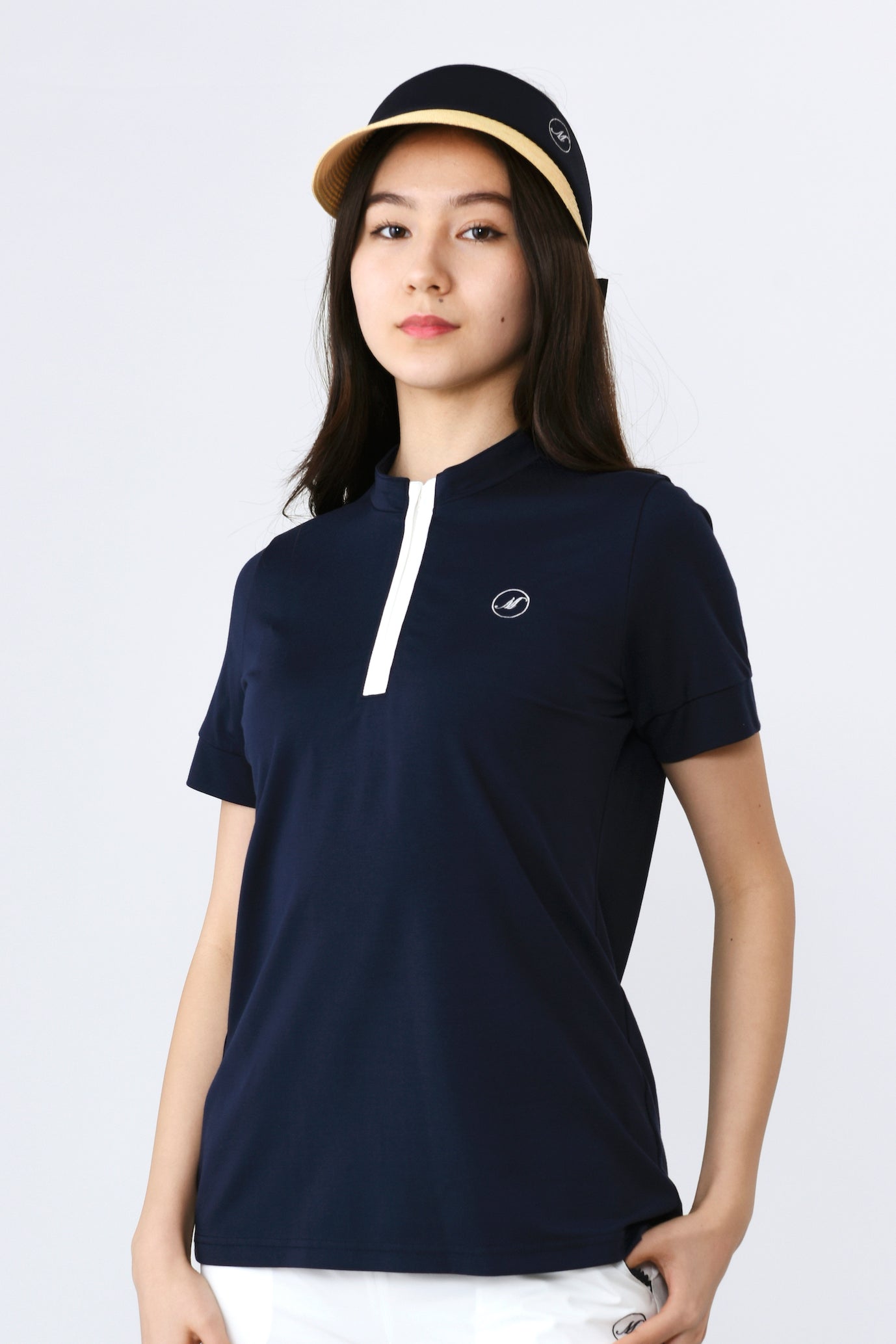 Short sleeve half zip pullover (701J1404)