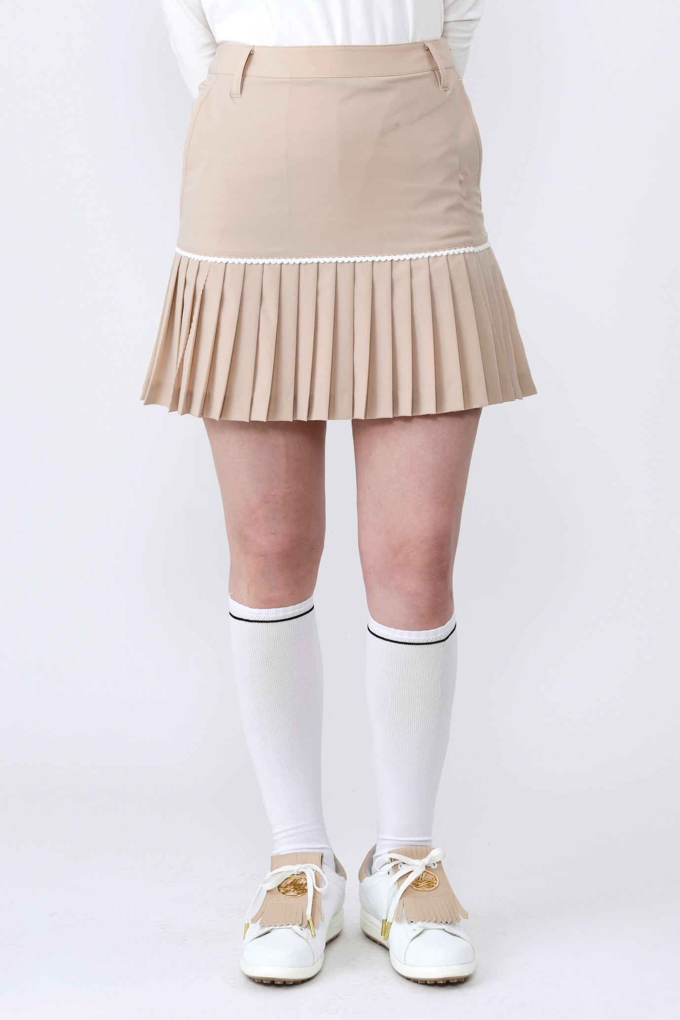 High tension switching pleated skirt (701J1500)