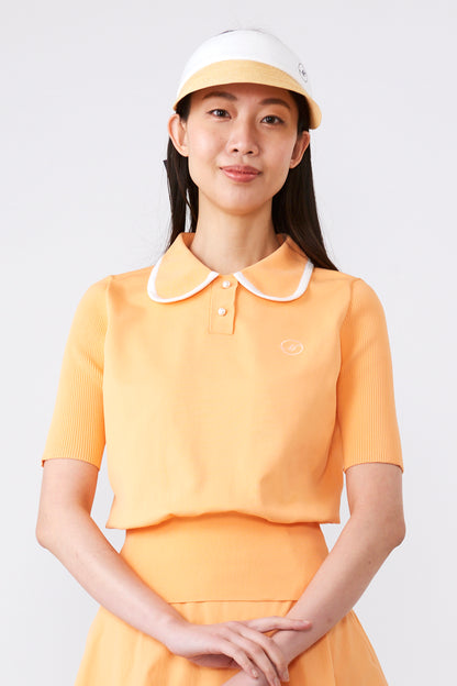 Short sleeve round bicolor knit shirt (701J2208)