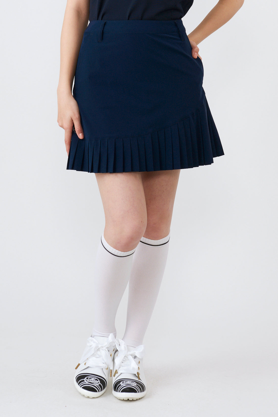 High tension switching pleated skirt (701J3516)