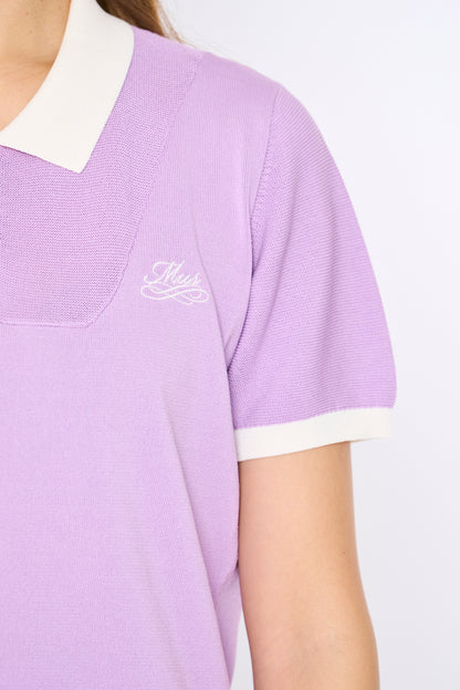 スポーティメッシュ切り替え半袖ニットポロ（701H3202）