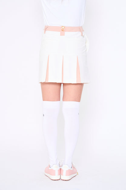 Box pleated skirt (701H2508)