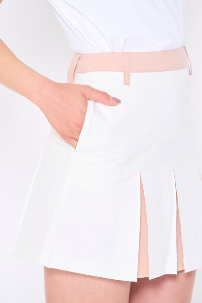 Box pleated skirt (701H2508)