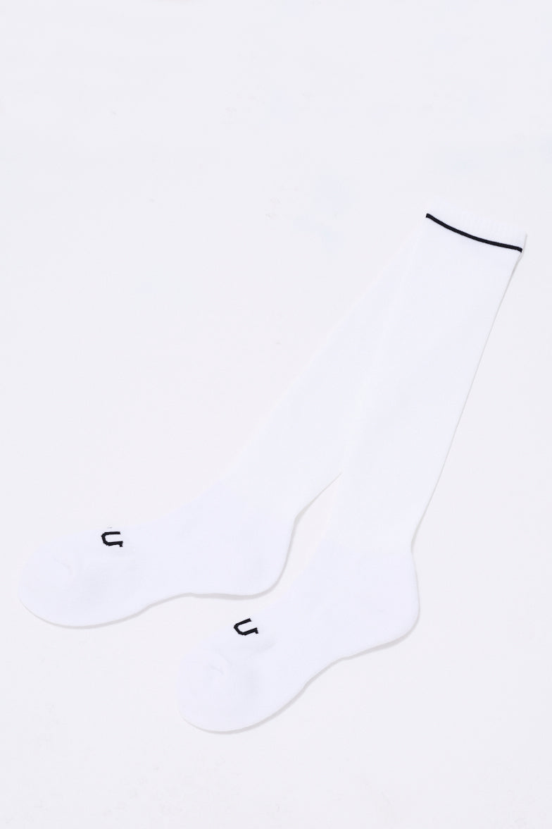 Simple high socks with lines (801H3770)
