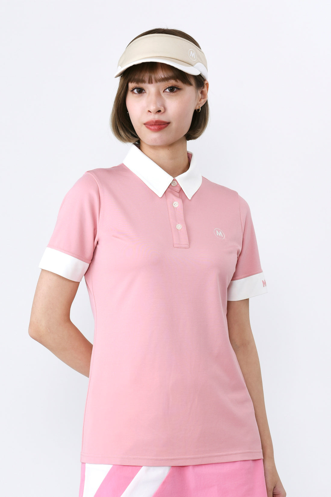 Short sleeve high tension bicolor shirt (801J1058)