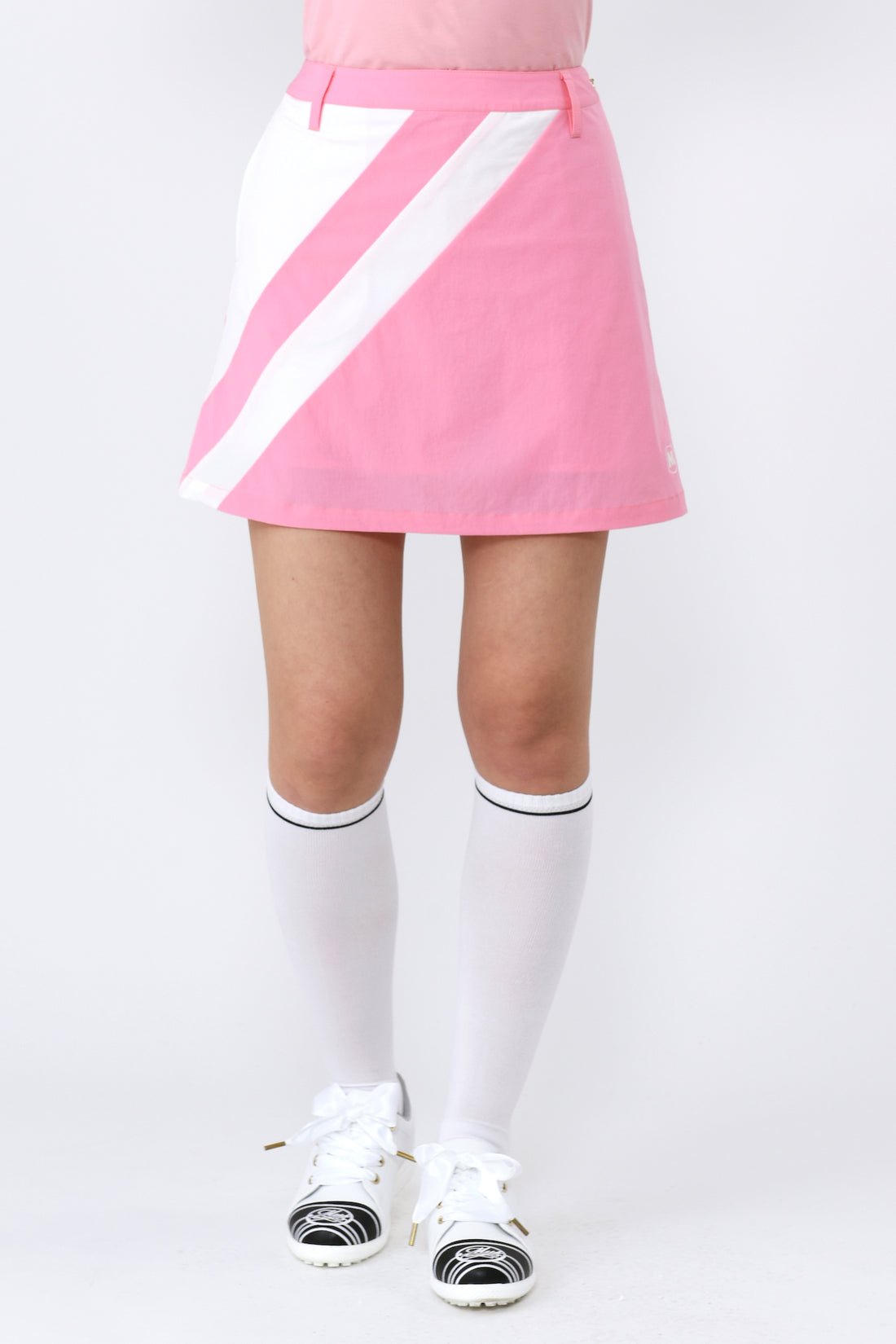 ハイテンションバイヤスラインアシンメトリースカート (801J1554)