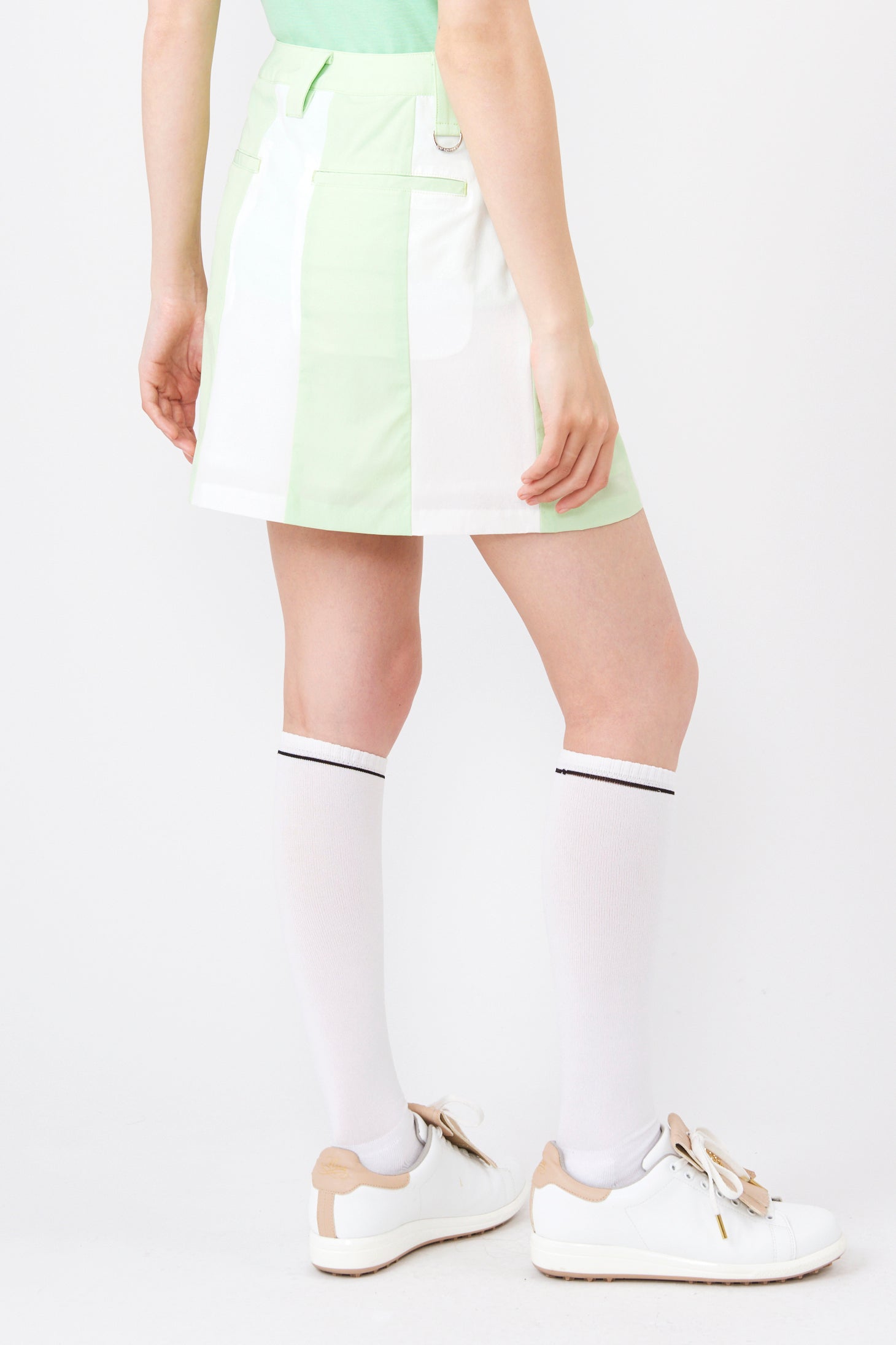 High tension bicolor switching skirt (801J3550)