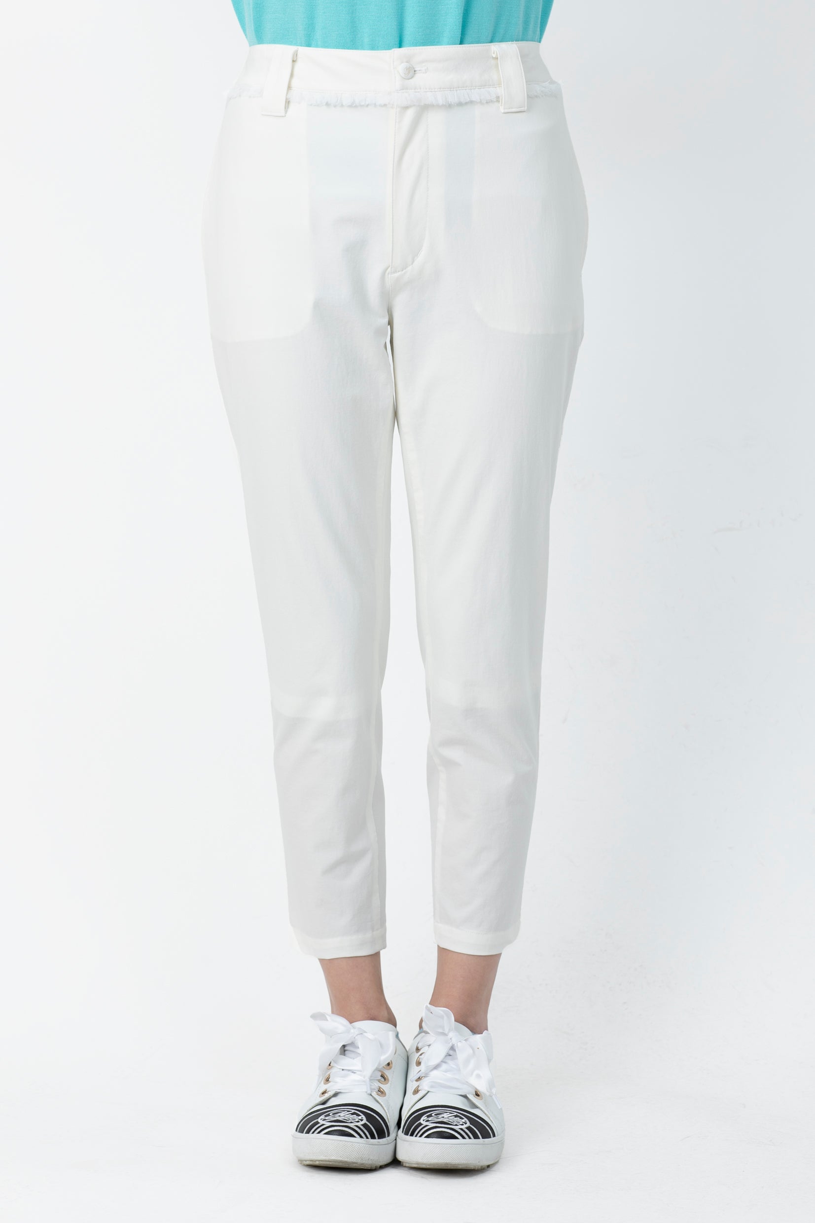 Cropped pants with high tension ruffles (701H6518) – M・U SPORTS ONLINE SHOP