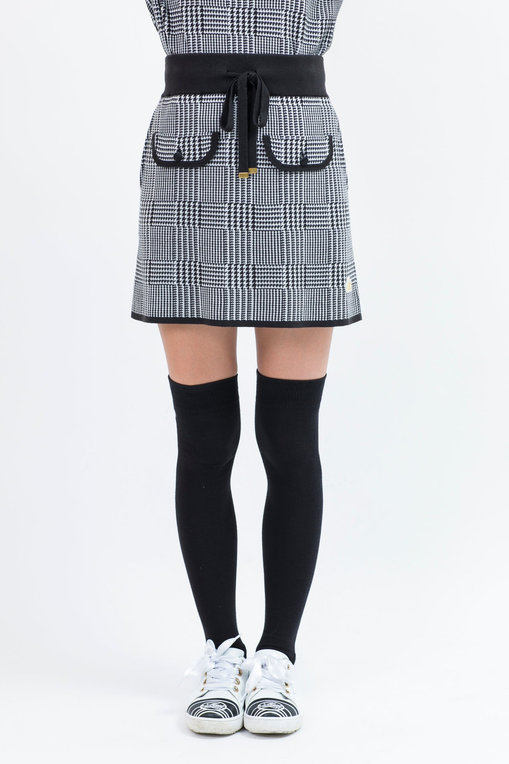 Big Glen Check Jacquard Knit Skirt (701H8528)
