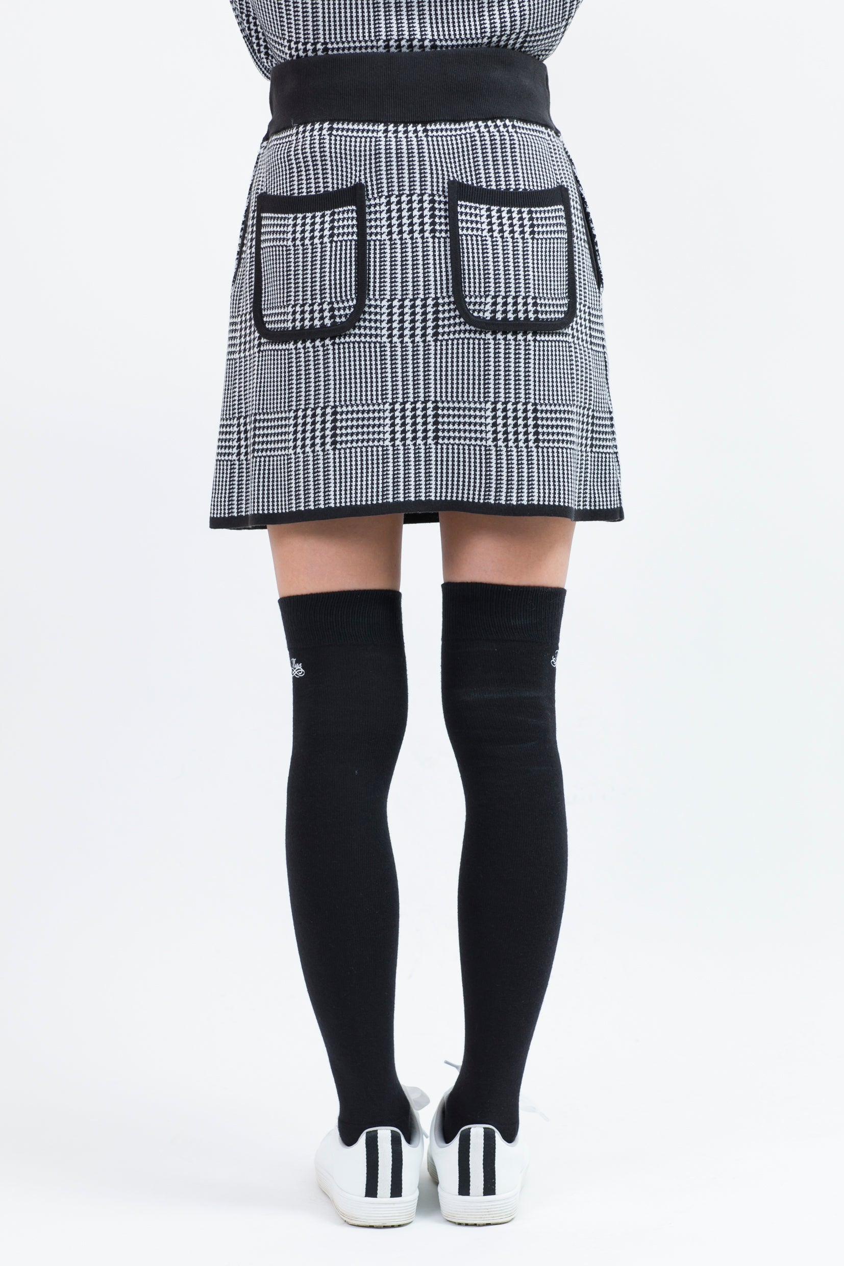 Big Glen Check Jacquard Knit Skirt (701H8528)