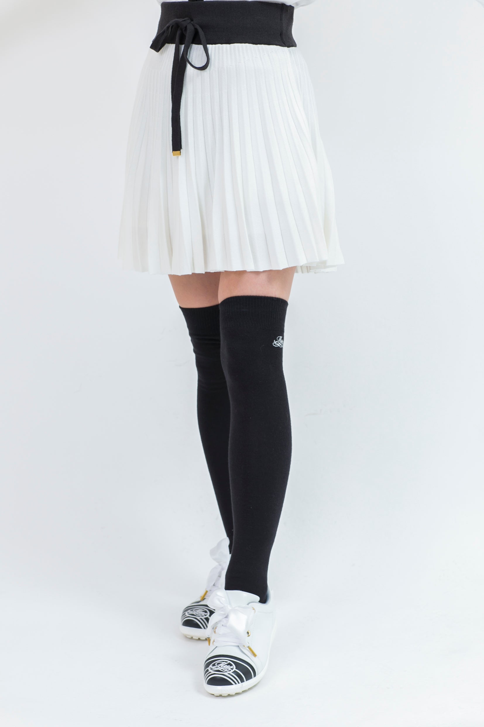 Pleated knit skirt (701H8516K)