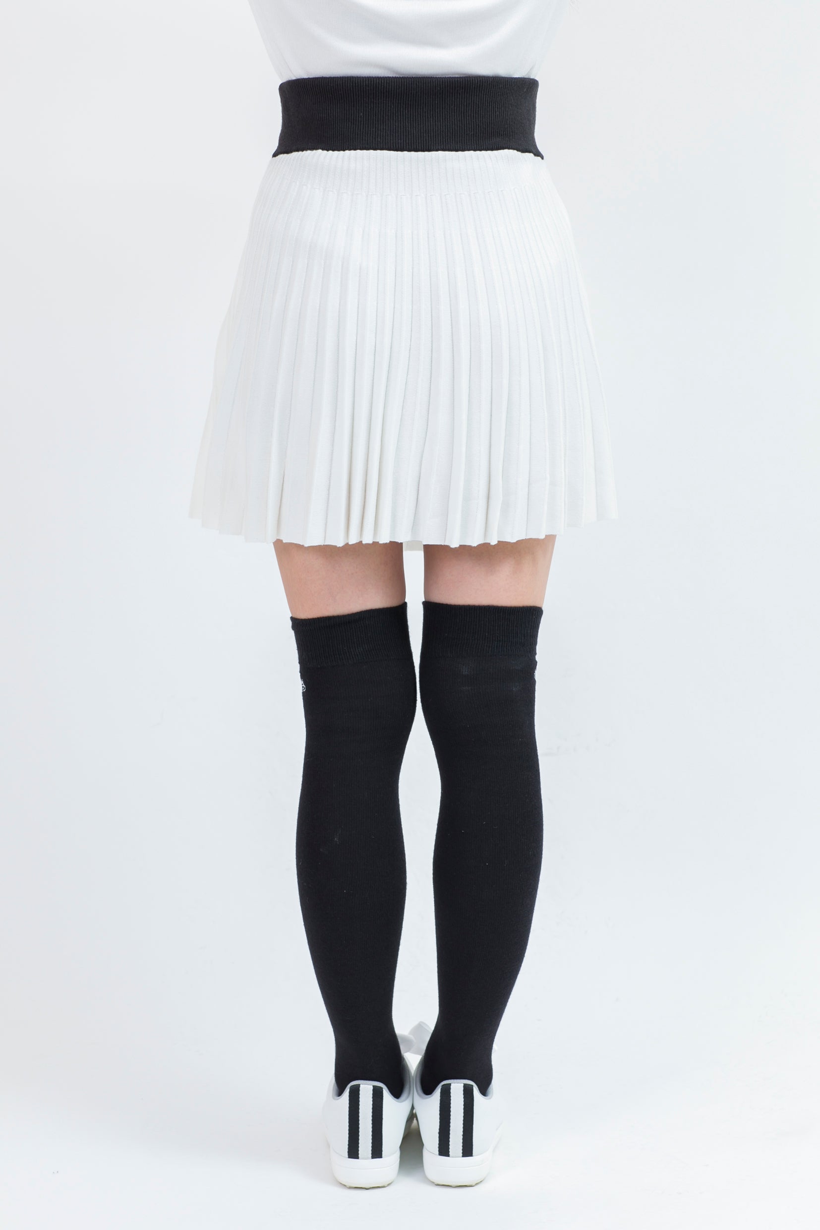Pleated knit skirt (701H8516K)