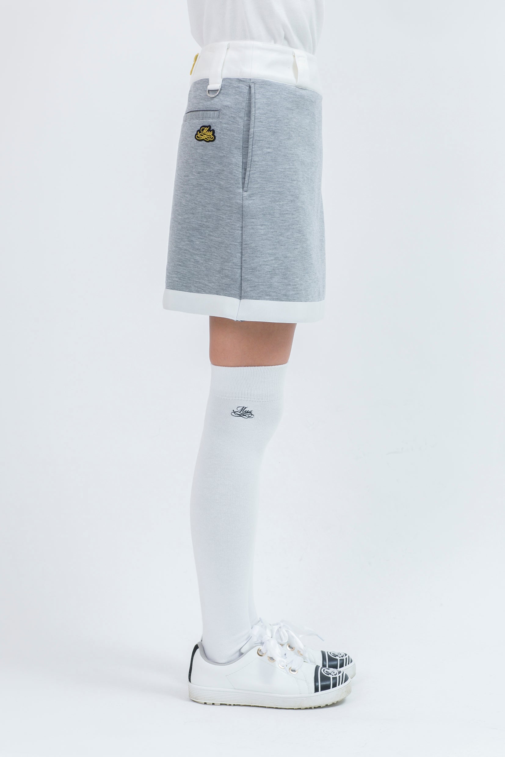 Wrap-around jersey skirt (701H8502)