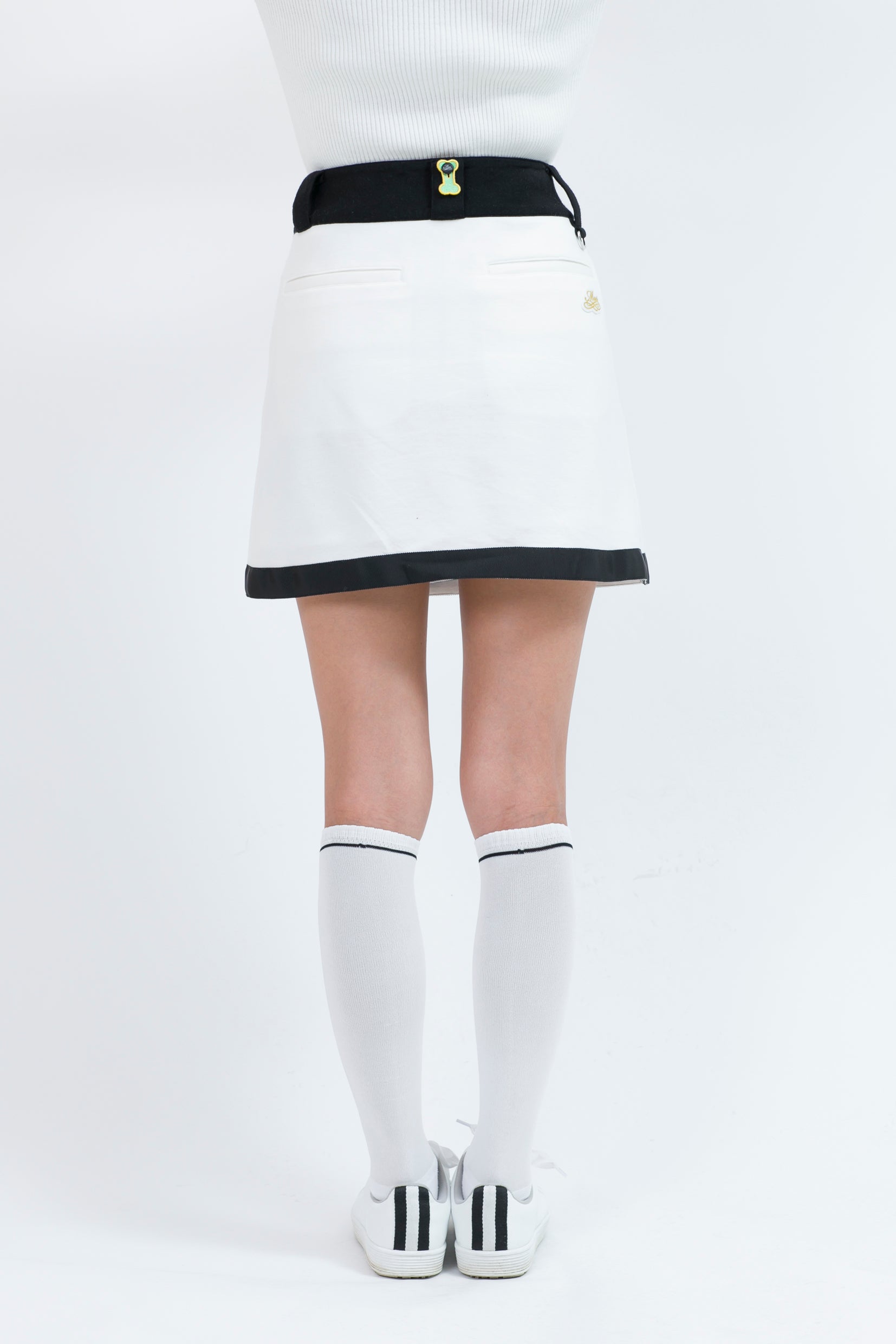 Wrap-around jersey skirt (701H8502)