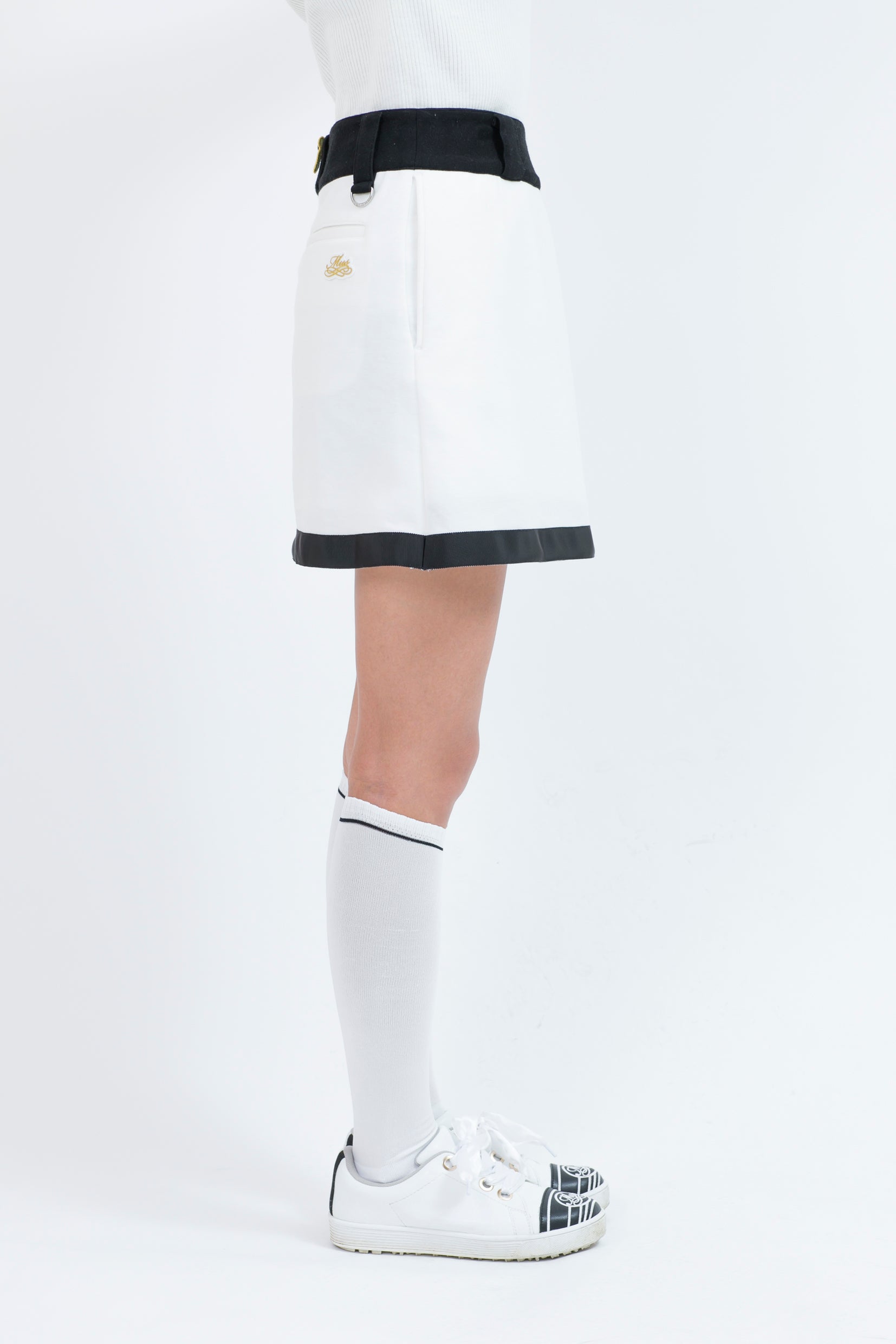 Wrap-around jersey skirt (701H8502)