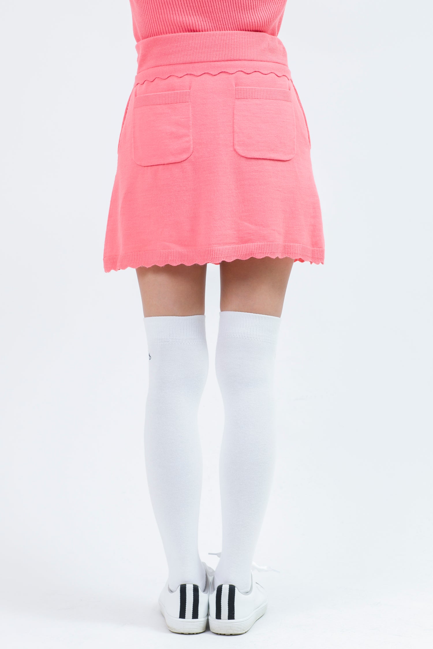 Knit skirt with frills (701H8522K)